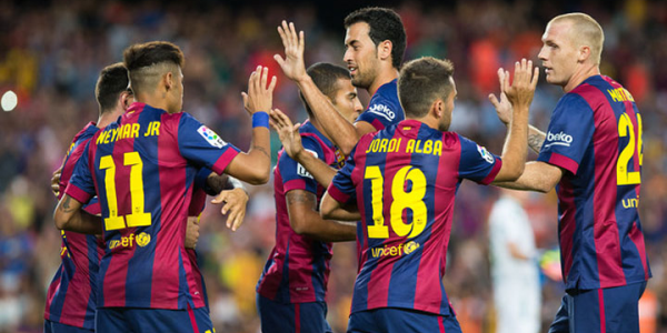 Barcelona gol oldu yağdı!