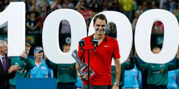 Federer 1000'ler kulübünde!
