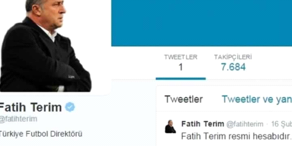 Ve Terim de online oldu!