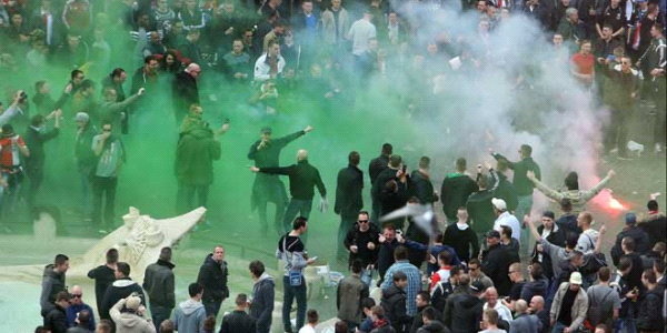 Holiganlar Roma'yı karıştırdı!