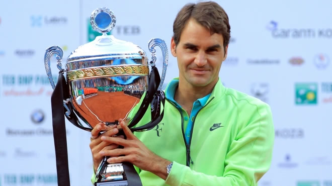 İstanbul'da şampiyon Federer