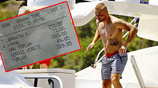Gökhan Töre 7 lahmacuna 389 TL ödedi! 
