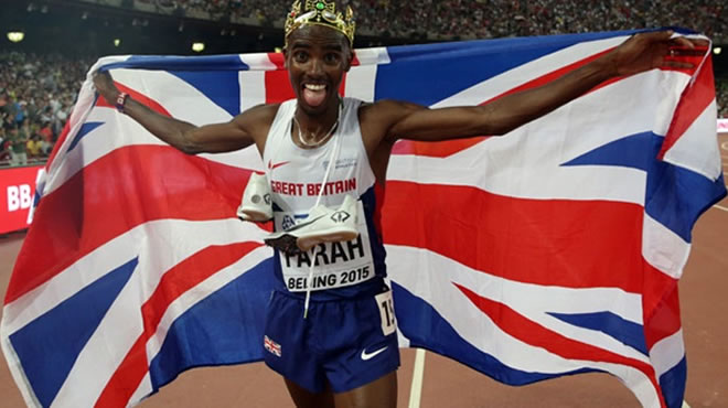 5 bin metrede altın Mo Farah'ın!