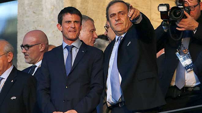 Fransa Başbakanı Platini'nin arkasında!