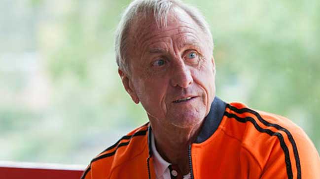 Johan Cruyff kansere meydan okudu