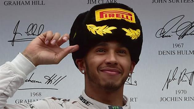 Rusya'da kazanan Hamilton