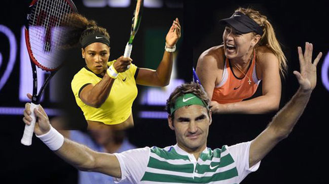 Federer, Willimas ve Sharapova 4. turda