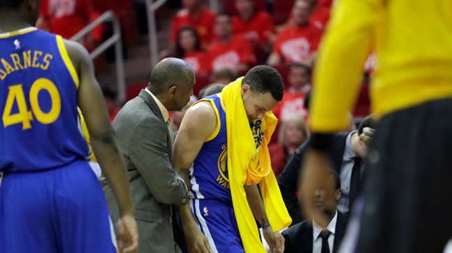 Stephen Curry tekrar sakatlandı!