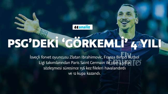 Ibrahimovic'in PSG’deki 'görkemli' 4 yılı