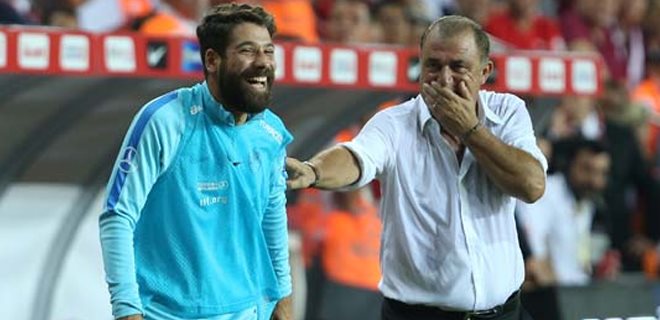 Fatih Terim'in kahkahalara boğulduğu an