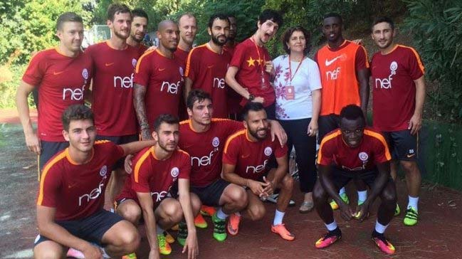 Galatasaray idmanında özel konuk