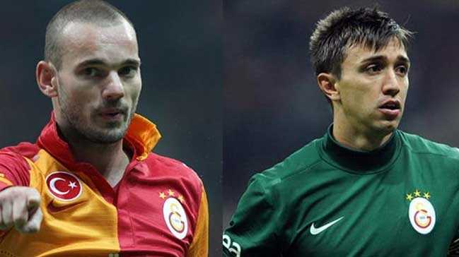Sneijder ve Muslera arasında flaş gerginlik