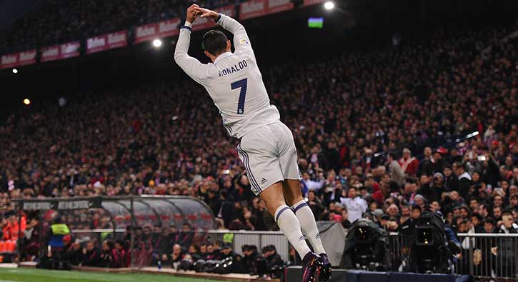Madrid derbisinde Ronaldo'dan hat-trick
