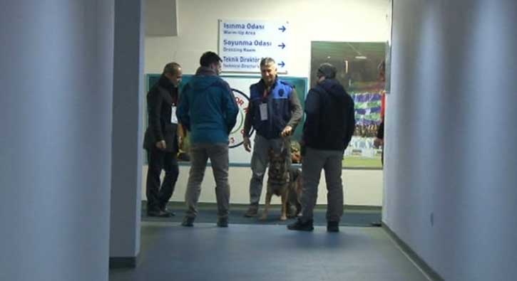 Çaykur Rizespor-Fenerbahçe maçı öncesi bomba araması