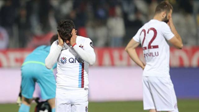 Trabzonspor'da tarihi çöküş