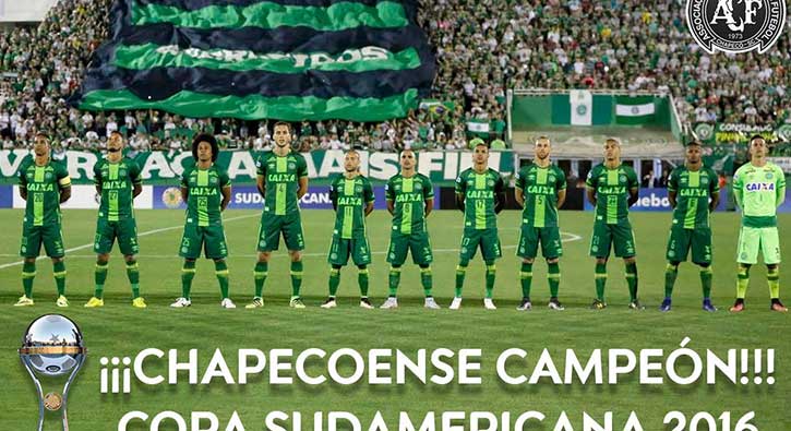 Chapecoense, Copa Sudamericana şampiyonu!