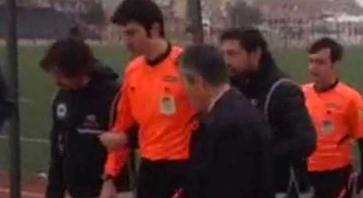 FETÖ'den aranan hakem maçta yakalandı!