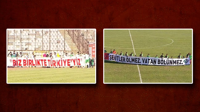 Hain saldırının ardından yeşil sahalardan birlik mesajı