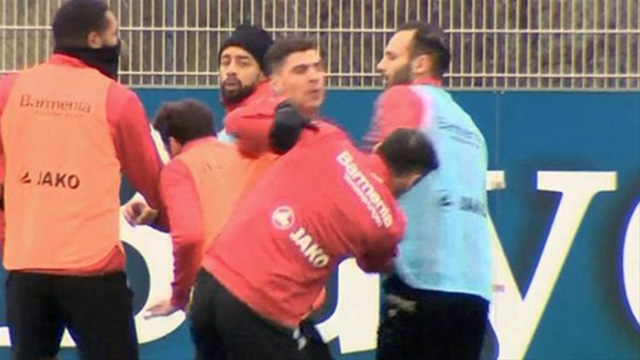 İdmanda büyük gerginlik!