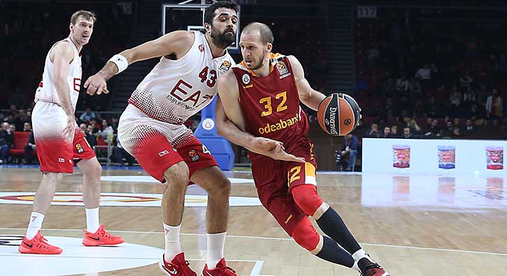 Galatasaray Odeabank sahasında Milano'yu yendi