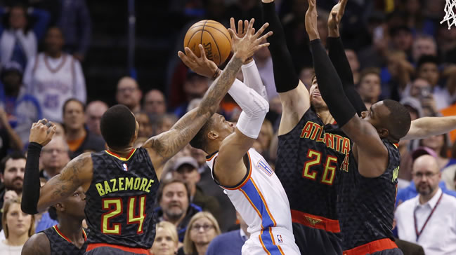 Westbrook'un 46 sayısı Oklahoma'yı kurtaramadı
