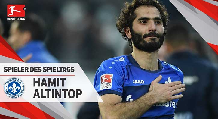 Bundesliga'da haftanın oyuncusu Hamit seçildi
