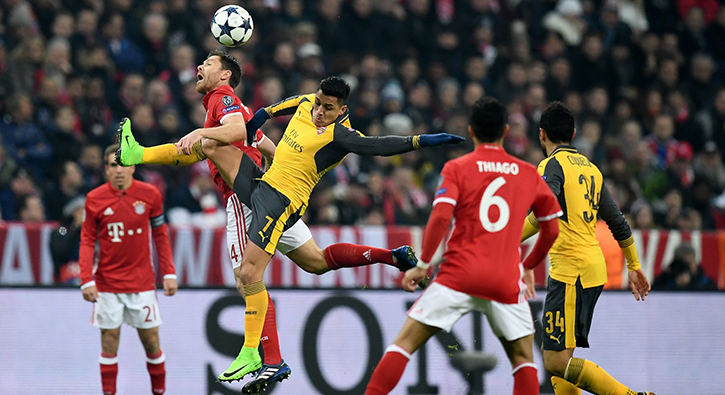 Bayern Münih, Arsenal'i bozguna uğrattı!