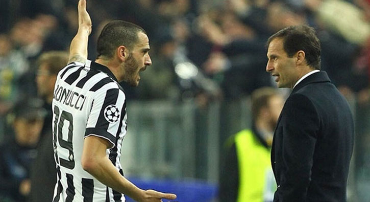 Allegri kendisiyle tartışan Bonucci'yi kadroya almadı