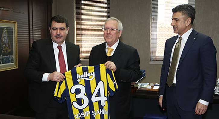 Vali Şahin'den Aziz Yıldırım'a ziyaret