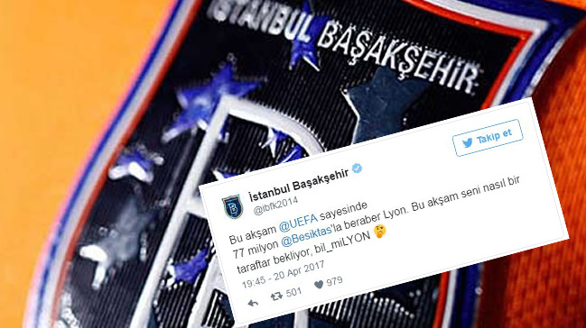 Başakşehir'den Lyon'a mesaj