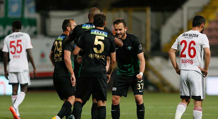 Akhisar Belediyespor, Gaziantepspor'u ateşe attı