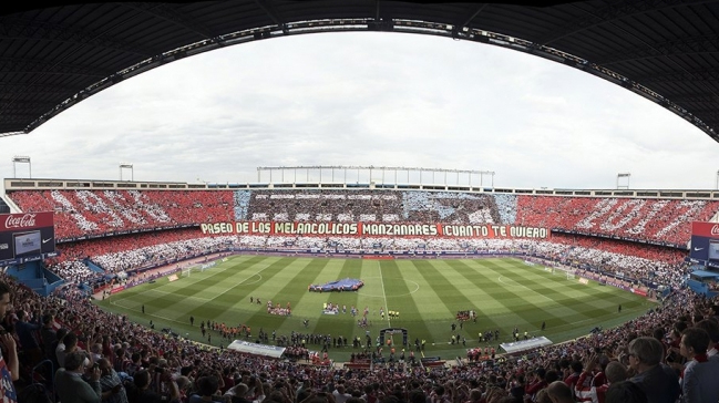 Atletico'dan Vicente Calderon'a müthiş veda