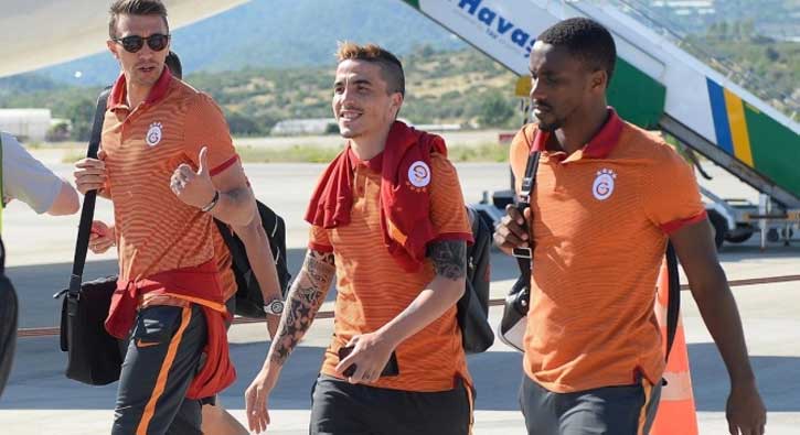 Galatasaray kafilesi Alanya'da
