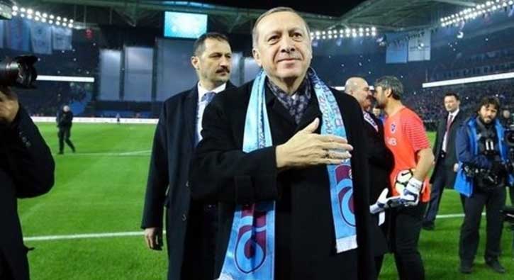 Cumhurbaşkanı Erdoğan'dan Trabzonspor'a kutlama
