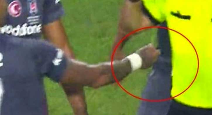 Sahaya bıçak atan kişi tutuklandı