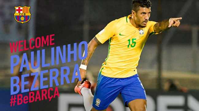 Barcelona Paulinho transferini resmen açıkladı