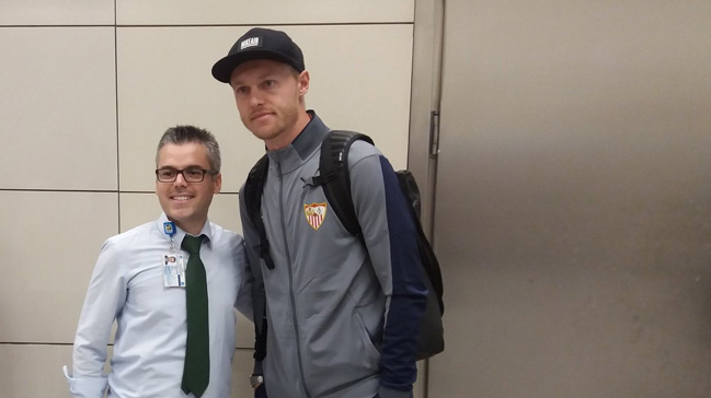 Kjaer'li Sevilla, Başakşehir maçı için İstanbul'a geldi