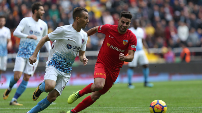 Kayserispor - Trabzonspor maçında gol sesi çıkmadı