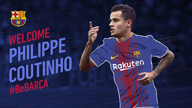 Philippe Coutinho resmen Barcelona'da