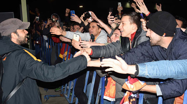 Galatasaray kafilesi İzmir'de