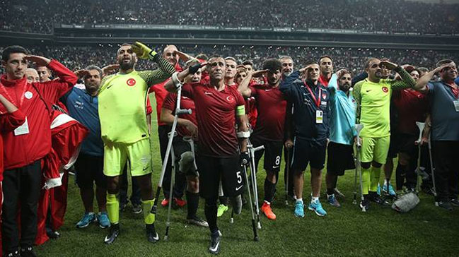 Ampute Milli Takımı'ndan Zeytin Dalı Harekatı'na destek!