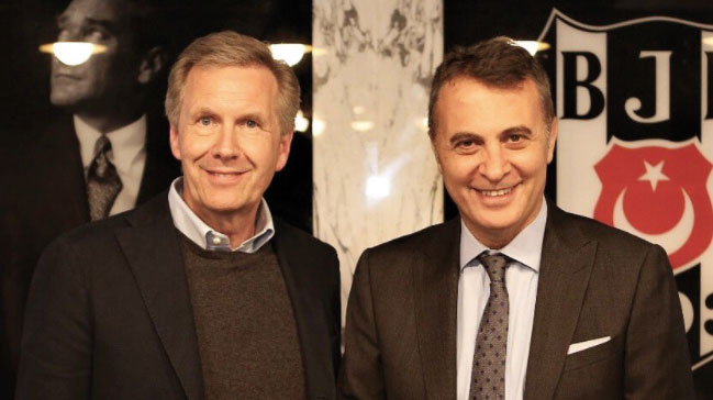 Eski Almanya Cumhurbaşkanı Wulff'tan Fikret Orman'a ziyaret