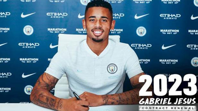 Gabriel Jesus 2023 yılına kadar Manchester Ctiy'de